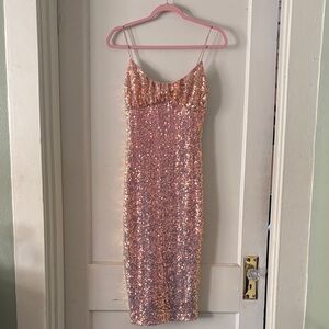 Elegant Sequin Evening Dress